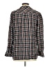 Isabel Maternity 100% Rayon Plaid Gray 3/4 Sleeve Button-Down Shirt Size M - photo 2