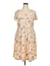 Bobbie Brooks Floral Yellow Casual Dress Size 2X - photo 1