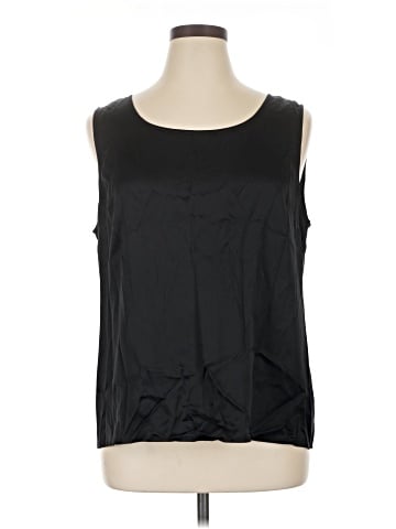 St. John Sleeveless Silk Top (view 1)