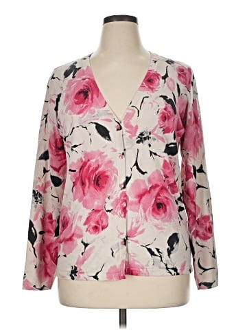 Jones New York Signature Silk Cardigan (view 1)