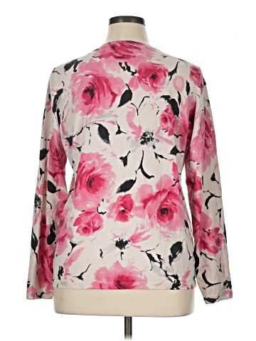 Jones New York Signature Silk Cardigan (view 2)