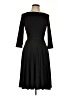 Leota Solid Black Cocktail Dress Size L - photo 1