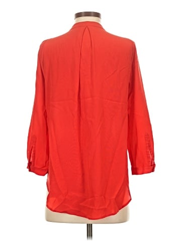 Madewell 3/4 Sleeve Silk Top (view 2)