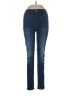 White House Black Market Solid Blue Jeans Size 4 - photo 1
