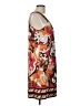 BCBGMAXAZRIA Graphic Brown Casual Dress Size L - photo 4