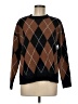 Ann Taylor LOFT Outlet Argyle Brown Pullover Sweater Size M - photo 1