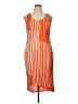 Cato Stripes Orange Cocktail Dress Size XL - photo 1