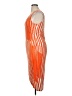 Cato Stripes Orange Cocktail Dress Size XL - photo 5