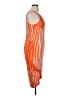 Cato Stripes Orange Cocktail Dress Size XL - photo 4