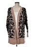 Debut 100% Viscose Animal Print Brown Cardigan Size M - photo 1