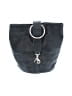 Assorted Brands 100% Leather Black Blue Leather Bucket Bag One size - photo 1