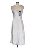 Bebe 100% Polyester Metallic Silver Cocktail Dress Size M - photo 2
