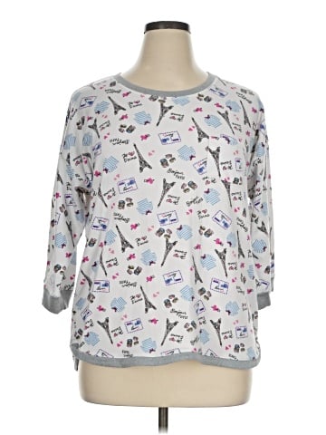 Cuddl Duds 3/4 Sleeve Blouse (view 1)