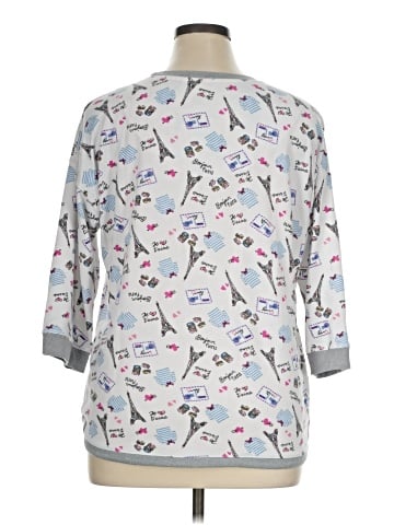 Cuddl Duds 3/4 Sleeve Blouse (view 2)
