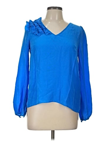 Aryn K. Long Sleeve Blouse (view 1)