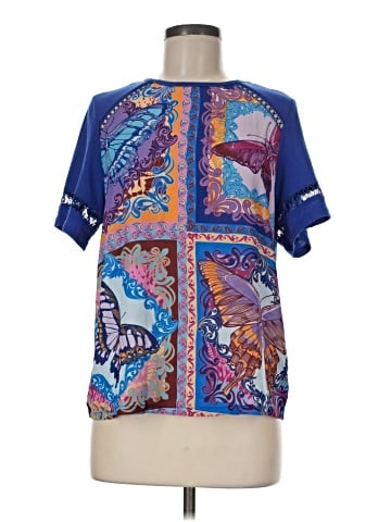 DG^2 by Diane Gilman Short Sleeve Blouse (view 1)