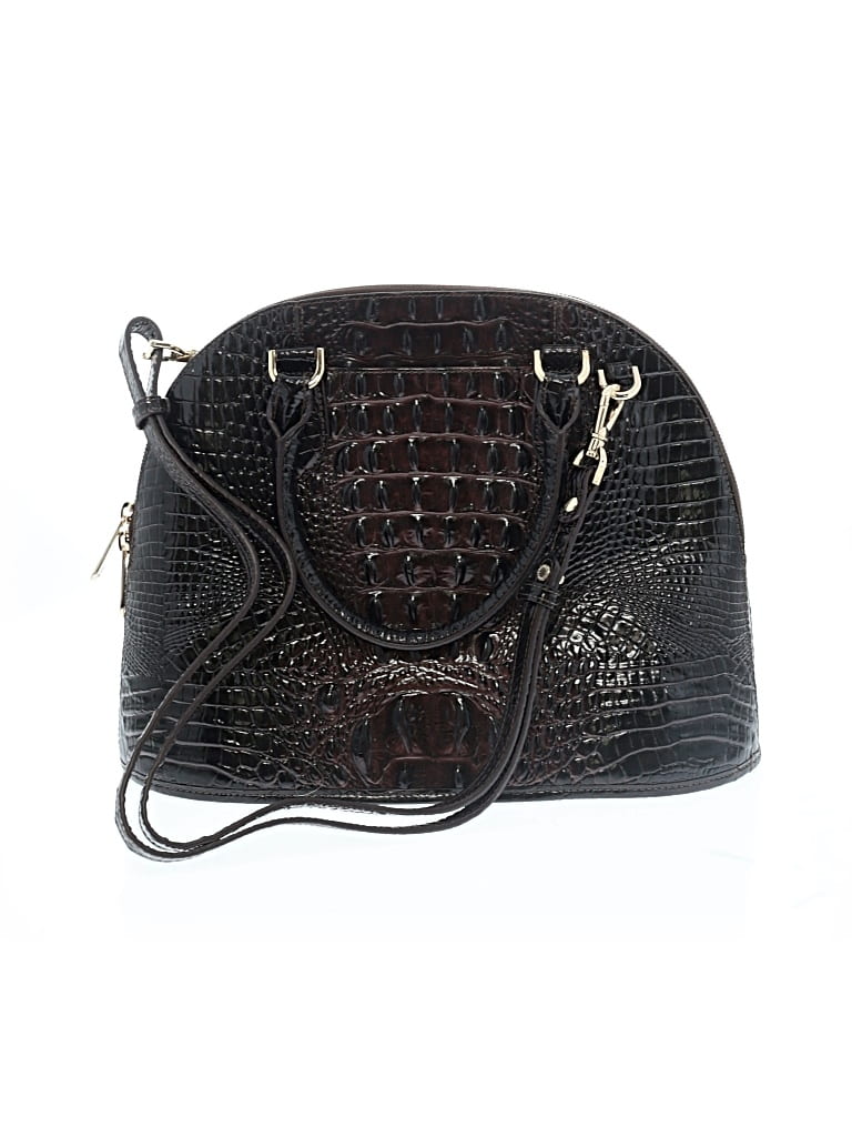 Pre-owned Brahmin Satchel In Black