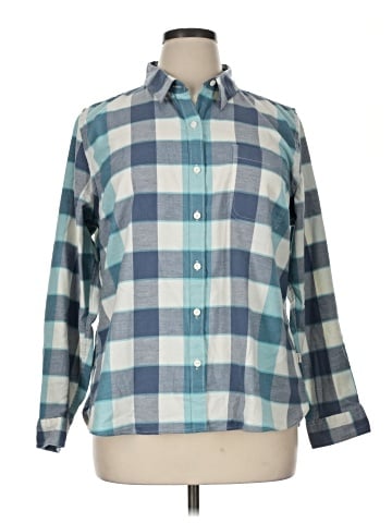 L.L.Bean Long Sleeve Button-Down Shirt (view 1)