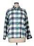 L.L.Bean Checkered-gingham Blue Long Sleeve Button-Down Shirt Size XL (petite) - photo 1