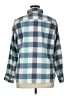 L.L.Bean Checkered-gingham Blue Long Sleeve Button-Down Shirt Size XL (petite) - photo 2