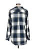 Billy T 100% Lyocell Plaid Gray Long Sleeve Button-Down Shirt Size M - photo 2