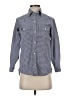 Current/Elliott Checkered-gingham Blue Long Sleeve Button-Down Shirt Size XS (0) - photo 1