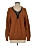 Entro Tweed Brown Pullover Sweater Size S - photo 1