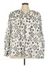 Lularoe Ivory Long Sleeve Blouse Size 24 - 26 - photo 1