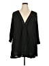 Catalina 100% Polyester Black 3/4 Sleeve Blouse Size 2X - photo 1