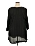 Catalina 100% Polyester Black 3/4 Sleeve Blouse Size 2X - photo 2
