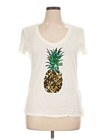 New York & Company Short Sleeve T-Shirt (view 1)