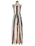 L'Atiste by Amy 100% Polyester Stripes Ivory Jumpsuit Size M - photo 1