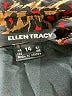 Ellen Tracy 100% Silk Animal Print Brown Trenchcoat Size 14 - photo 6