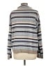 Ann Taylor Stripes Gray Turtleneck Sweater Size L - photo 2