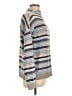 Ann Taylor Stripes Gray Turtleneck Sweater Size L - photo 4