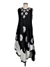 Assorted Brands 100% Viscose Graphic Black Casual Dress One size - photo 1
