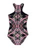 Coco Rave Graphic Black One Piece Swimsuit Size S - photo 2