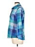 Foxcroft 100% Cotton Plaid Blue 3/4 Sleeve Button-Down Shirt Size 10 - photo 5