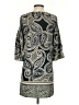 Glam 100% Polyester Paisley Blue Casual Dress Size S - photo 2