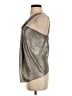 7 For All Mankind 100% Polyester Metallic Silver Sleeveless Blouse Size XS - photo 5