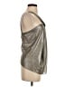 7 For All Mankind 100% Polyester Metallic Silver Sleeveless Blouse Size XS - photo 4