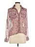 Delia's Floral Pink Long Sleeve Blouse Size M - photo 1