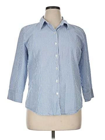 L.L.Bean 3/4 Sleeve Button-Down Shirt (view 1)