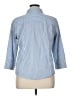 L.L.Bean Checkered-gingham Blue 3/4 Sleeve Button-Down Shirt Size XL - photo 2