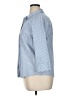 L.L.Bean Checkered-gingham Blue 3/4 Sleeve Button-Down Shirt Size XL - photo 5