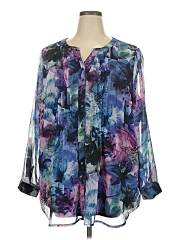 Cj Banks 3/4 Sleeve Blouse (view 1)