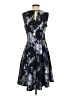 Roz & Ali Floral Black Cocktail Dress Size 2 - photo 2
