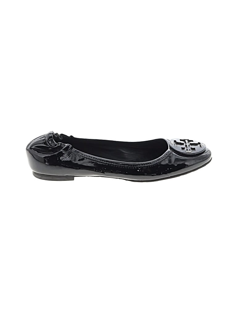 Pre-owned Tory Burch Flats In Black