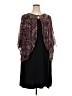 Connected Apparel 100% Polyester Black Cocktail Dress Size 18 - photo 1