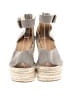 Soludos 100% Leather Gray Wedges Size 6 - photo 2